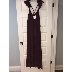 Showpo “Trust Nobody” Dress in Wine (maroon)